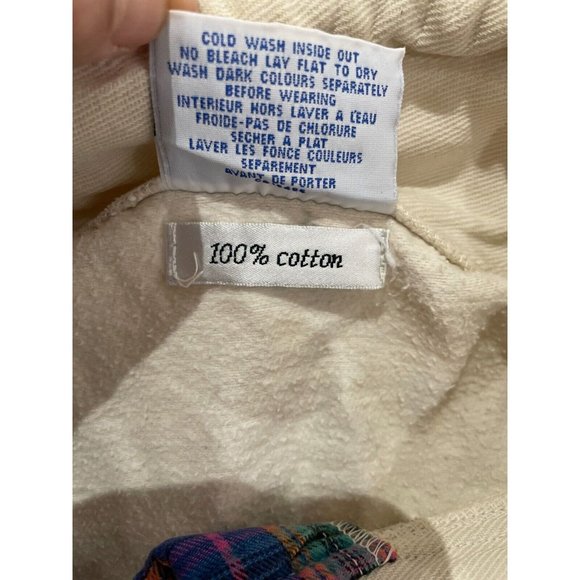 Vintage 90s Toronto BlueBay's Trench Canada sweatshirt white blue women L - Picture 6 of 12